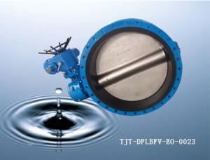 Ductile Iron Body Double Flange Butterfly Valve With Electric Actuator/ DN50-DN2000