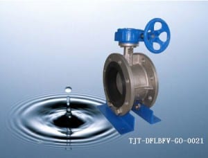 Stainless Steel Double Flange Butterfly Valve Pin Less/ DN50-DN2000